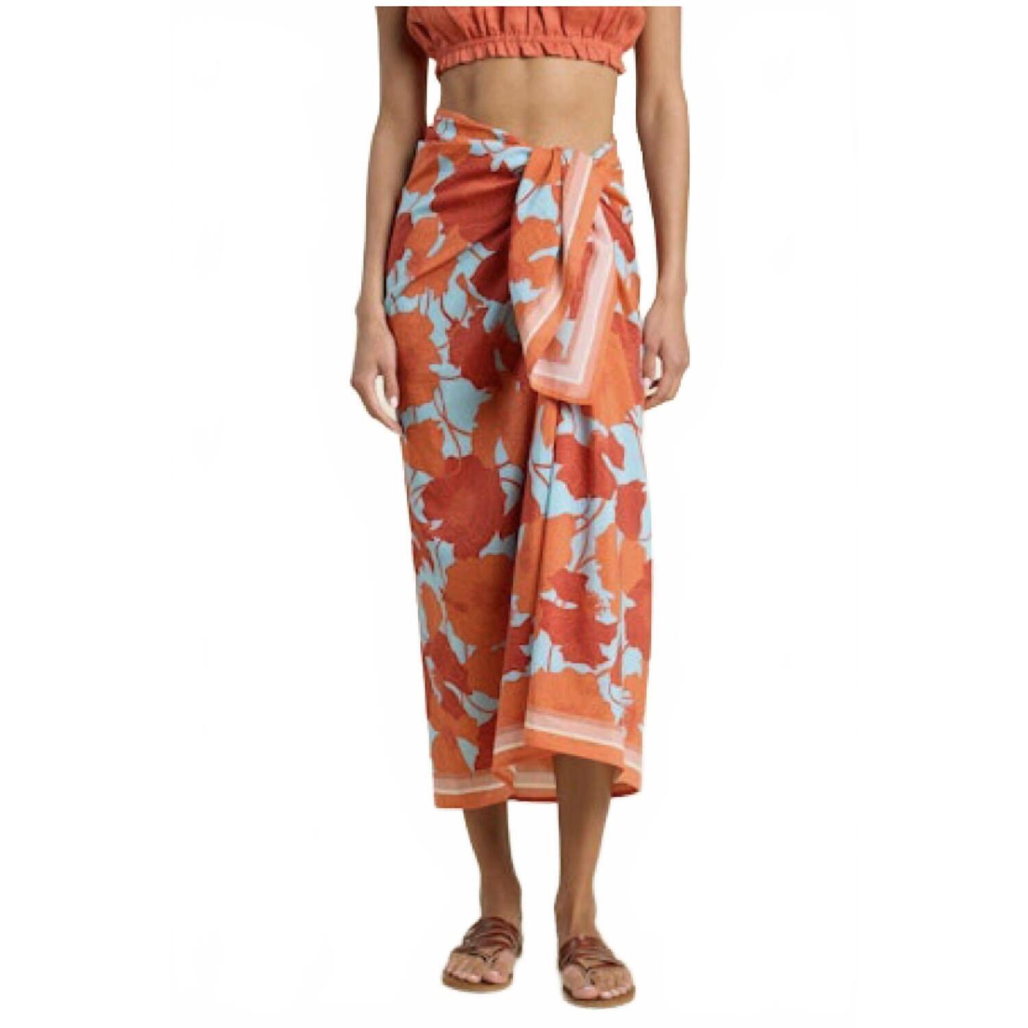 New Trovata Playa Sarong In Shoreline Poppy